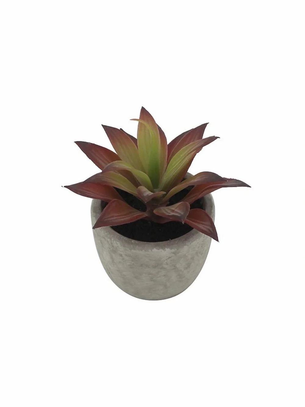 Artificial Succulent - Green and Purple Faux Plant